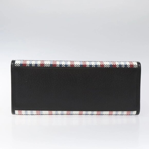 GUCCI Tote Bag Canvas Leather White Black Silver 659983 Auth MY189A - Picture 6 of 16